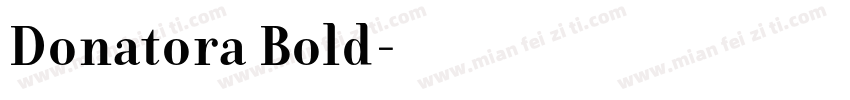 Donatora Bold字体转换